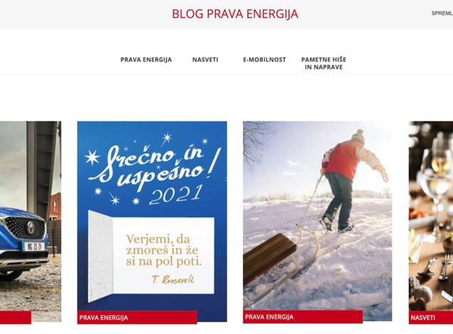 Energija plus: Blog portal