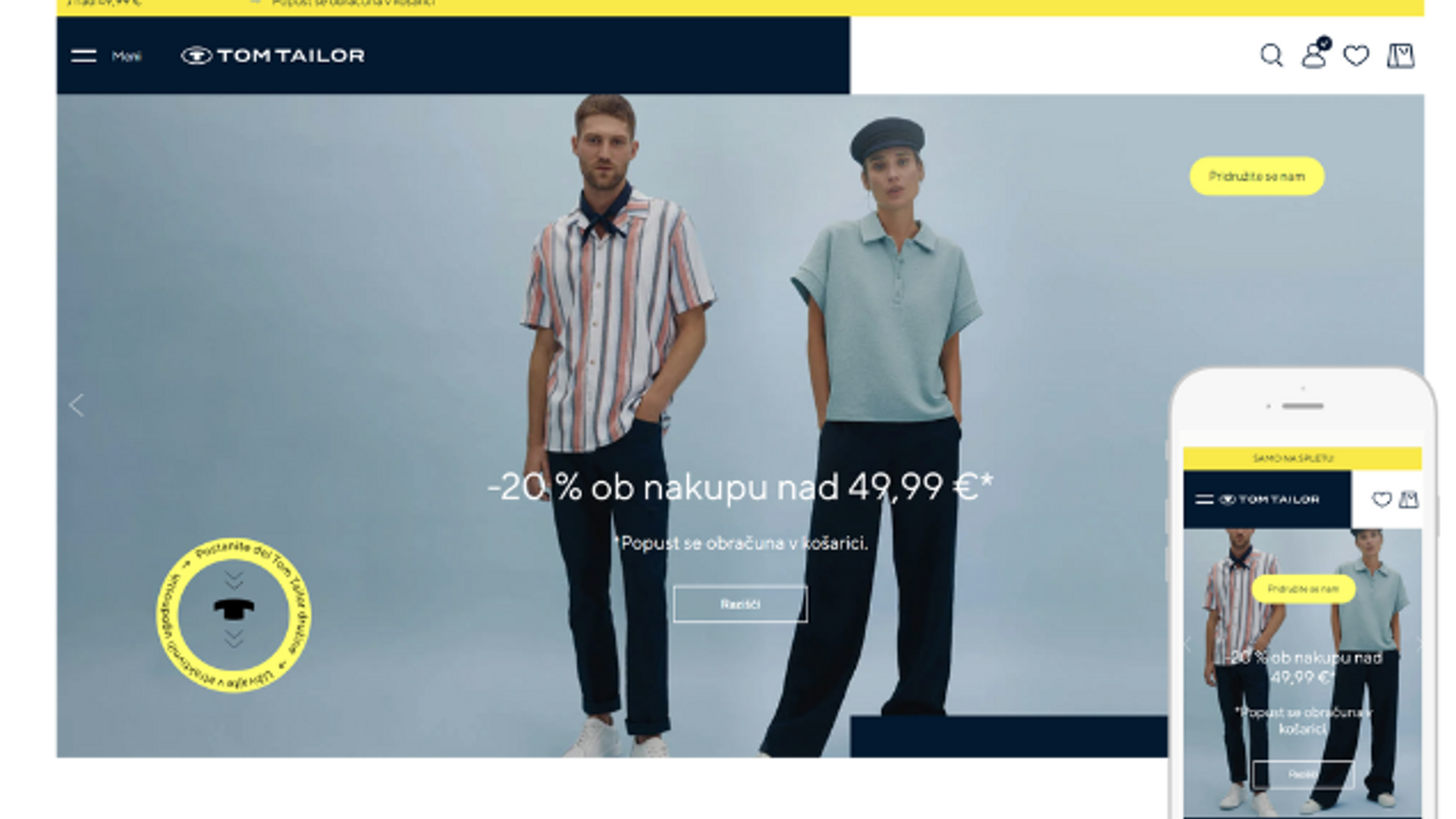 Tom Tailor e-commerce for 4 countries