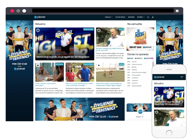 Web Portal Redesign for Planet TV