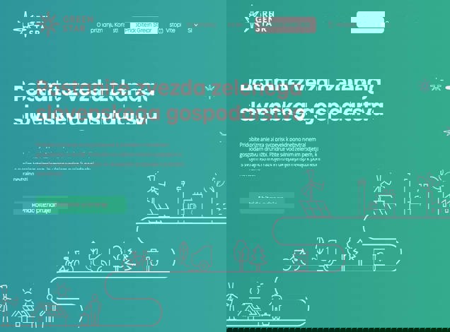 Green Star: Developing a multilingual and dynamic website for CER
